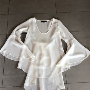 White bell sleeve blouse FLAL